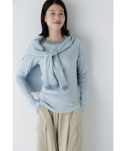 ◆パネルリブロングスリーブＴシャツ