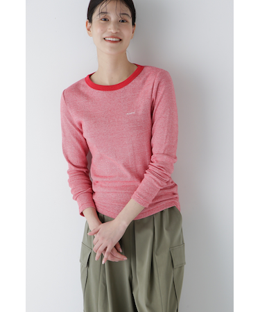 ◆パネルリブロングスリーブＴシャツ