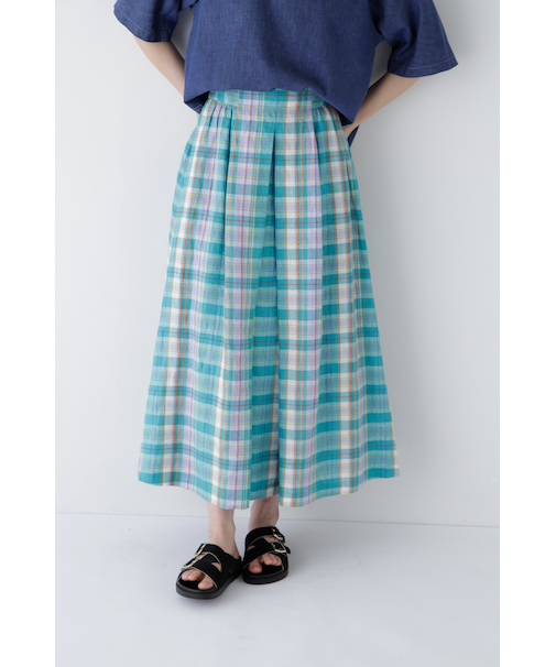 ◆オリジナルチェックボリュームスカート