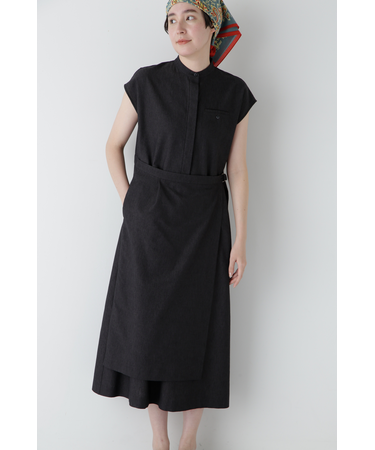 ◆コットンポリレーヨンリネンワンピース