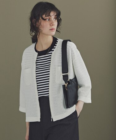 ◆ラッセルノーカラージップブルゾン