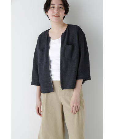 ◆ラッセルノーカラージップブルゾン