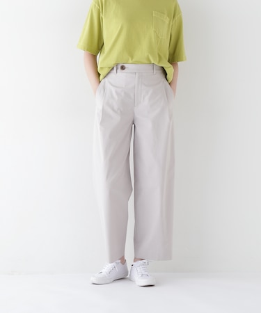 ◆ドビーストレッチワンタックセミワイドパンツ