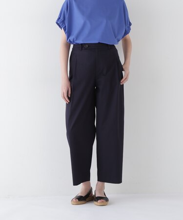 ◆ドビーストレッチワンタックセミワイドパンツ