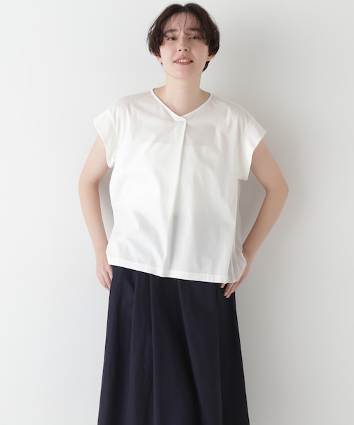 ◆プリーツドッキングカットソープルオーバー