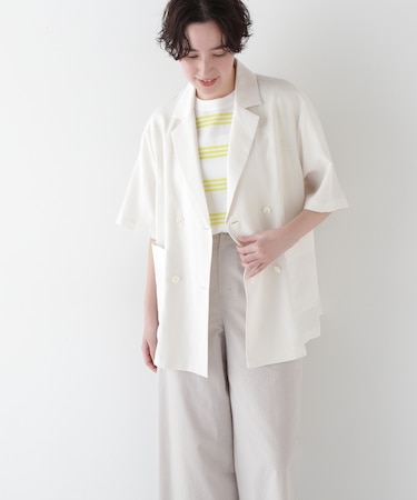 ◆R/C麻ライトタッサータンブラージャケット