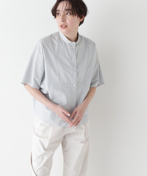 ◆ストライプローンカレンダードルマンボザムシャツ