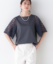 ◆ラッセルレースドッキングカットソープルオーバー