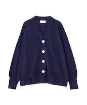 ハイツイストコットンＶカーデ