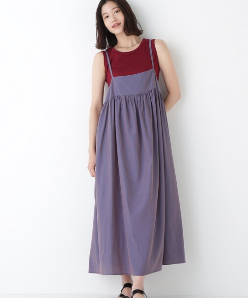 ◆ストライプローンキャミソールワンピース