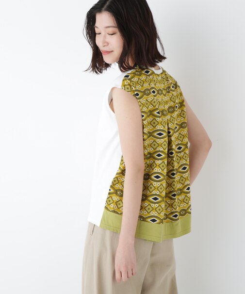 天竺ノースリーブプルオーバー