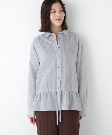 ◆シアストライプブラウス