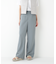 ◆脇タブ付きすっきりセミワイドパンツ