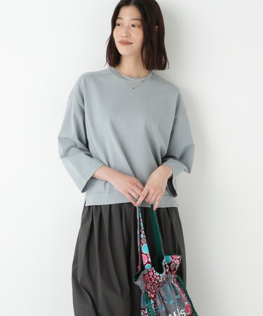 ◆オーガニックコットン混プレーティングプルオーバー