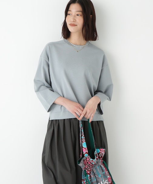 ◆オーガニックコットン混プレーティングプルオーバー