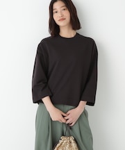 ◆オーガニックコットン混プレーティングプルオーバー