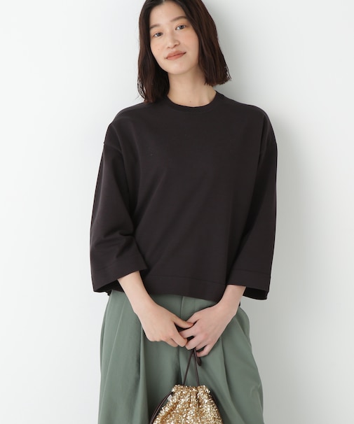 ◆オーガニックコットン混プレーティングプルオーバー