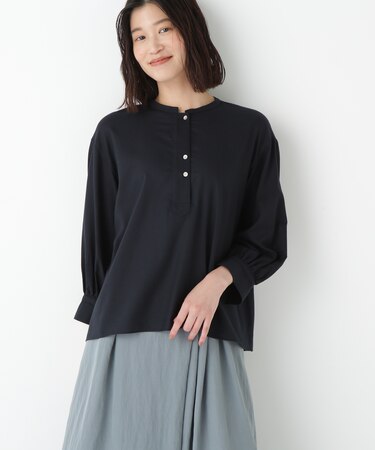 ◆綿シルクスキッパーブラウス