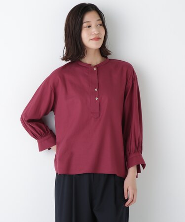 ◆綿シルクスキッパーブラウス
