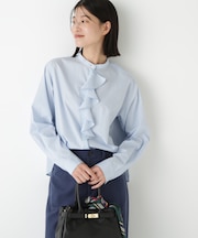 ◆タイプライターラッフルブラウス