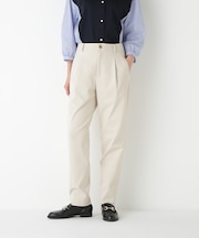 ◆ストレッチポンチワンタックテーパードパンツ