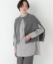 ◆ハイゲージウールケープニット