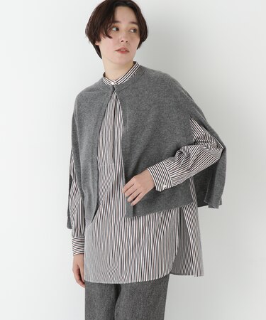 ◆ハイゲージウールケープニット