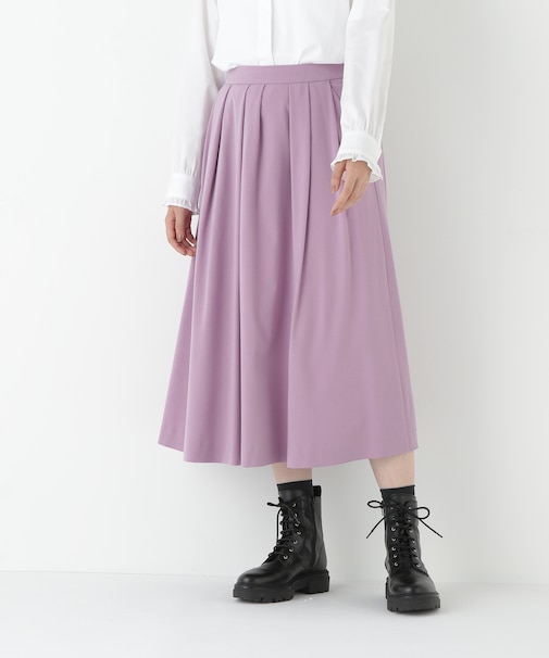 ◆ランダムタックフレアースカート