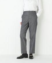 ◆ピケスエードスリムストレートパンツ
