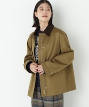 ◆コットンツイルストレッチブルゾン
