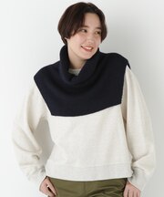 ◆スリットハイネックショートベスト