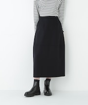 ウールサキソニーコクーンスカート