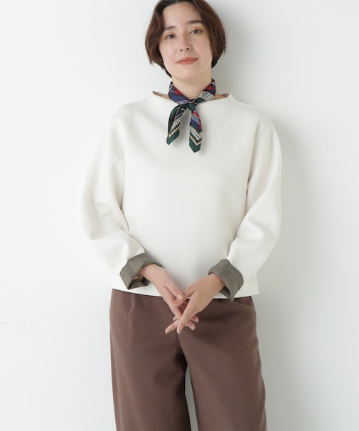 チェックドッキングダンボールプルオーバー