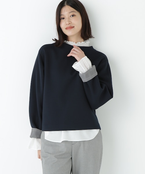 ◇シャツテールドッキングプルオーバー｜ヒューマンウーマンの通販