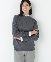 梳毛天竺ハイネックプルオーバー