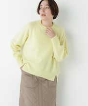 ◆ミドルゲージウールクルーネックプルオーバー