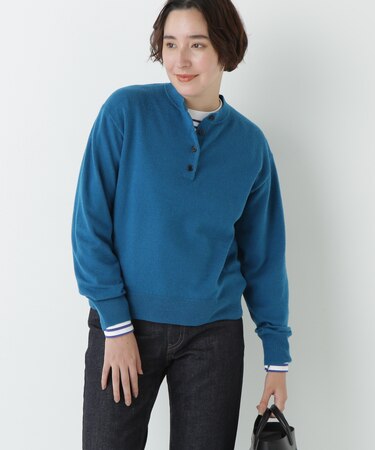 ウールＭＩＸヘンリーネックプルオーバー