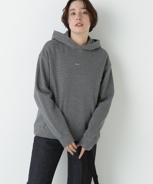 裏毛merciパーカー