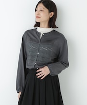 レイヤーレースブラウス
