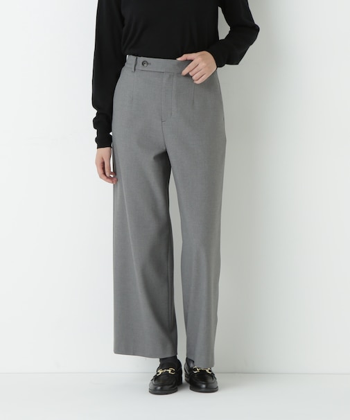 裏起毛セミワイドパンツ