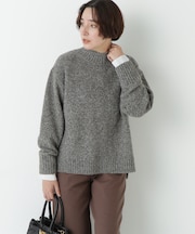 ウールローゲージＭＩＸヤーンハイネックプルオーバー