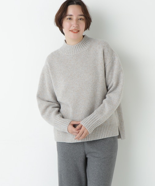 ウールローゲージＭＩＸヤーンハイネックプルオーバー