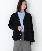 ◆クォーターゲージＶネックカーディガン