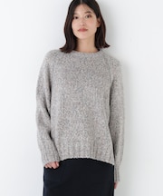 ◆ＭＩＸヤーンクルーネックラグランプルオーバー