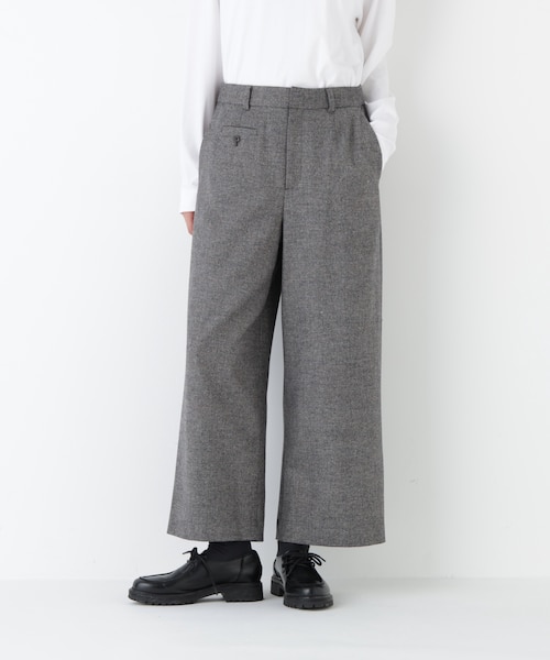 HumanWomanの ガウチョパンツ2点セット(アッシュ) ◇ツィードツイル