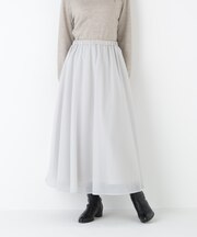 ◆オーガンジートリコットギャザースカート