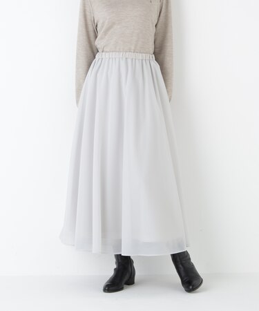 ◆オーガンジートリコットギャザースカート