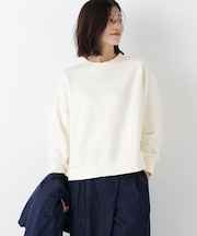 ◆ロゴ刺繍カラースウェット