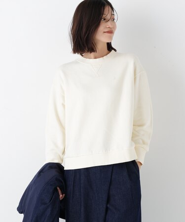 ◆ロゴ刺繍カラースウェット