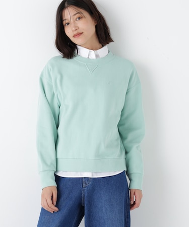 ◆ロゴ刺繍カラースウェット